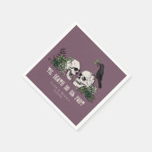 ティルデスゴシックSt patricks dayフローラスカル スタンダードカクテルナプキン (角)