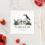 ティルデスゴシックSt patricks dayフローラスカル スタンダードカクテルナプキン (インサイチュ)