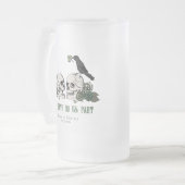 ティルデスゴシックSt patricks dayフローラスカル フロストグラスビールジョッキ (正面左)