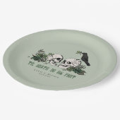 ティルデスゴシックSt patricks dayフローラスカル ペーパープレート (アングル)