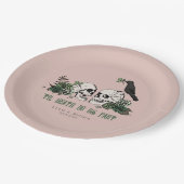 ティルデスゴシックSt patricks dayフローラスカル ペーパープレート (アングル)