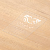 ティルデスシックモダンゴシック結婚ズ アクリル招待状 (レイダウン)