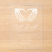 ティルデスシックモダンゴシック結婚ズ アクリル招待状 (正面)