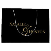 ティルデススケルトンラバーズタロットカードゴシック結婚 ラージペーパーバッグ (裏面)