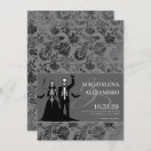 ティルデスダークグレーフローラ セーブザデート (正面/裏面)