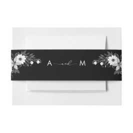 ティルデスドウアメリカパーティーゴシックモノグラム結婚ズ 招待状ベリーバンド