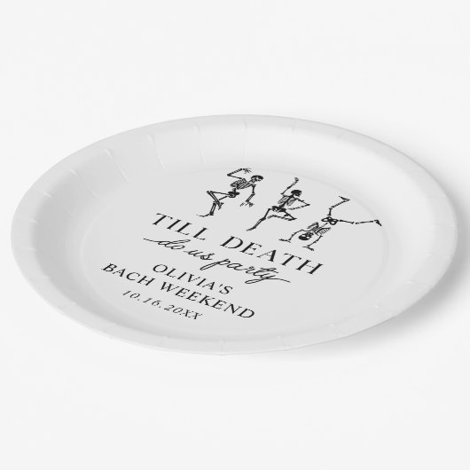 ティルデスドウアメリカパーティーバチェロレッテ週末 ペーパープレート (アングル)