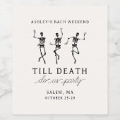 ティルデスドウアメリカパーティーバチェロレッテ週末 ワインラベル (シングルラベル)