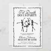 ティルデスドウアメリカパーティーバチェロレッテ週末 招待状 (正面)