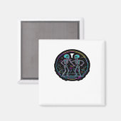 ティルデスドウスパーティースケルトンダンスパーティークラス マグネット (正面/裏面)