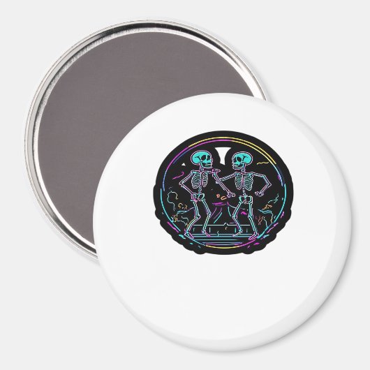 ティルデスドウスパーティースケルトンダンスパーティークラス マグネット (正面/裏面)