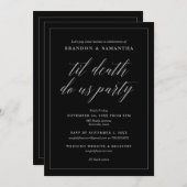 ティルデスドウスパーティーハロウィーンブライダルシャワー 招待状 (正面/裏面)