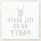 ティルデスドウスパーティーブライダルシャワー ガラスコースター (裏面)