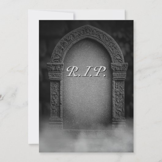 ティルデスドウスパーティー不気味ブライダルシャワー 招待状 (裏面)