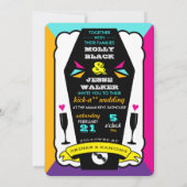 ティルデスドウスパーティー – ネオン結婚式招待状 招待状 (裏面)