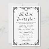 ティルデスドウスパートゴシックグラム結婚式招待状 招待状 (正面)