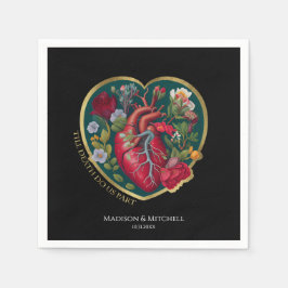 ティルデスドウスパートゴシックハートハロウィーン金ゴールド スタンダードカクテルナプキン