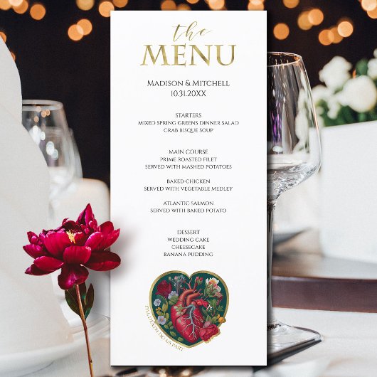 ティルデスドウスパートゴシックハートハロウィーン金ゴールド メニュー