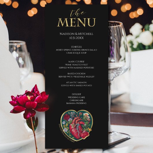 ティルデスドウスパートゴシックハートハロウィーン金ゴールド メニュー