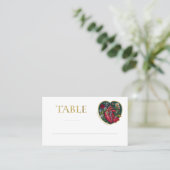 ティルデスドウスパートゴシックハート金ゴールドハロウィーン プレイスカード (スタンド正面)