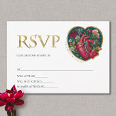 ティルデスドウスパートゴシックハート金ゴールドハロウィーン 出欠カード