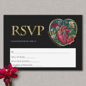 ティルデスドウスパートゴシックハート金ゴールドハロウィーン 出欠カード