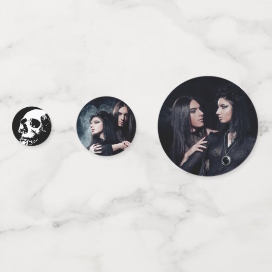 ティルデスドウスパートスカル写真ゴシック結婚ズ コンフェッティ (裏面)