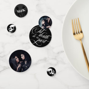 ティルデスドウスパートスカル写真ゴシック結婚ズ コンフェッティ