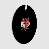 ティルデスドウスパートスカル引用文クラシック オーナメント (正面)