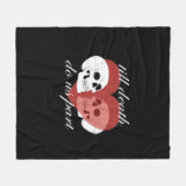 ティルデスドウスパートスカル引用文クラシック フリースブランケット (正面(横))