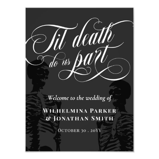 ティルデスドウスパートスケルトンゴシック歓迎 フォトプリント            (正面)