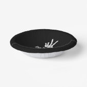 ティルデスドウスパートスケルトンブライダルシャワー ペーパーボウル (傾斜あり)