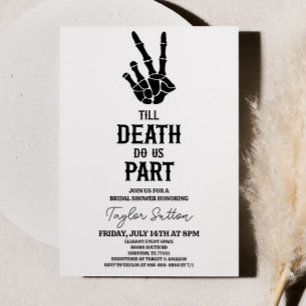 ティルデスドウスパートスケルトンブライダルシャワー 招待状