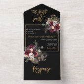 ティルデスドウスパートトリフォールド結婚式招待状 オールインワン招待状 (内側)