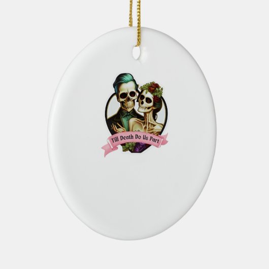 ティルデスドウスパートバレンタインスケルトンクラシック セラミックオーナメント (右)