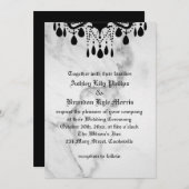 ティルデスドウスパートマーブル結婚式招待状 招待状 (正面/裏面)