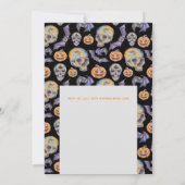 ティルデスドウスパート結婚式招待状スカル 招待状 (裏面)