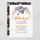ティルデスドウスパート結婚式招待状スカル 招待状 (正面/裏面)