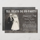 ティルデスドウパーティー婚約パーティ招待状 招待状 (正面/裏面)