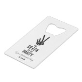 ティルデスドウusパーティースケルトンバチェロレッテ クレジットカード栓抜き (正面アングル)