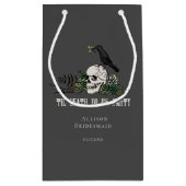 ティルデスドウusパーティーブラックアイリッシュスカルブライドメイド スモールペーパーバッグ (裏面)