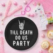 ティルデスドウusパーティーブラックスケルトンパーティー ペーパープレート (パーティー)