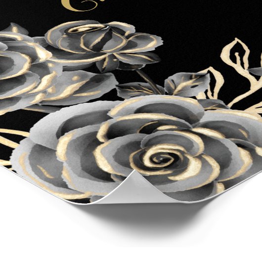 ティルデスハローウィンパーティウェルカムサイン ポスター (角)