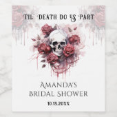 ティルデスバラスカルゴシックブライダルシャワー ワインラベル (シングルラベル)