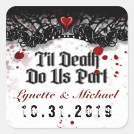 ティルデスブラッド(ばちゃばちゃ)跳ねるハロウィーン結婚スクエア スクエアシール