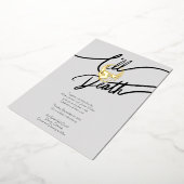 ティルデスミニマモダンリストスカルフォイル招待状 箔招待状 (回転した状態)