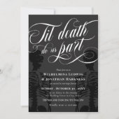 ティルデス私たちパーツスケルトンエレガントゴシック結婚ズ 招待状 (正面)