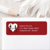 ティルデス私たちパーツスケルトンレッド差出人住所 ラベル (インサイチュ)