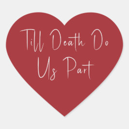 ティルデス私たちパーツスケルトン赤いハートステッカー ハートシール