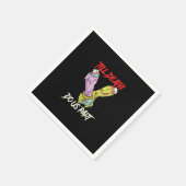 ティルデス私たちパーツゾンビハンズデスPastel行く スタンダードカクテルナプキン (角)